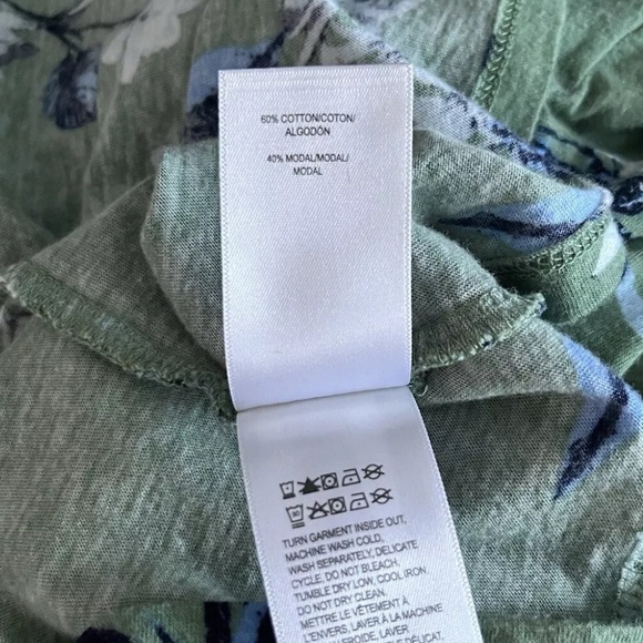 Lucky Brand women’s size XL green short sleeve top - Picture 5 of 5